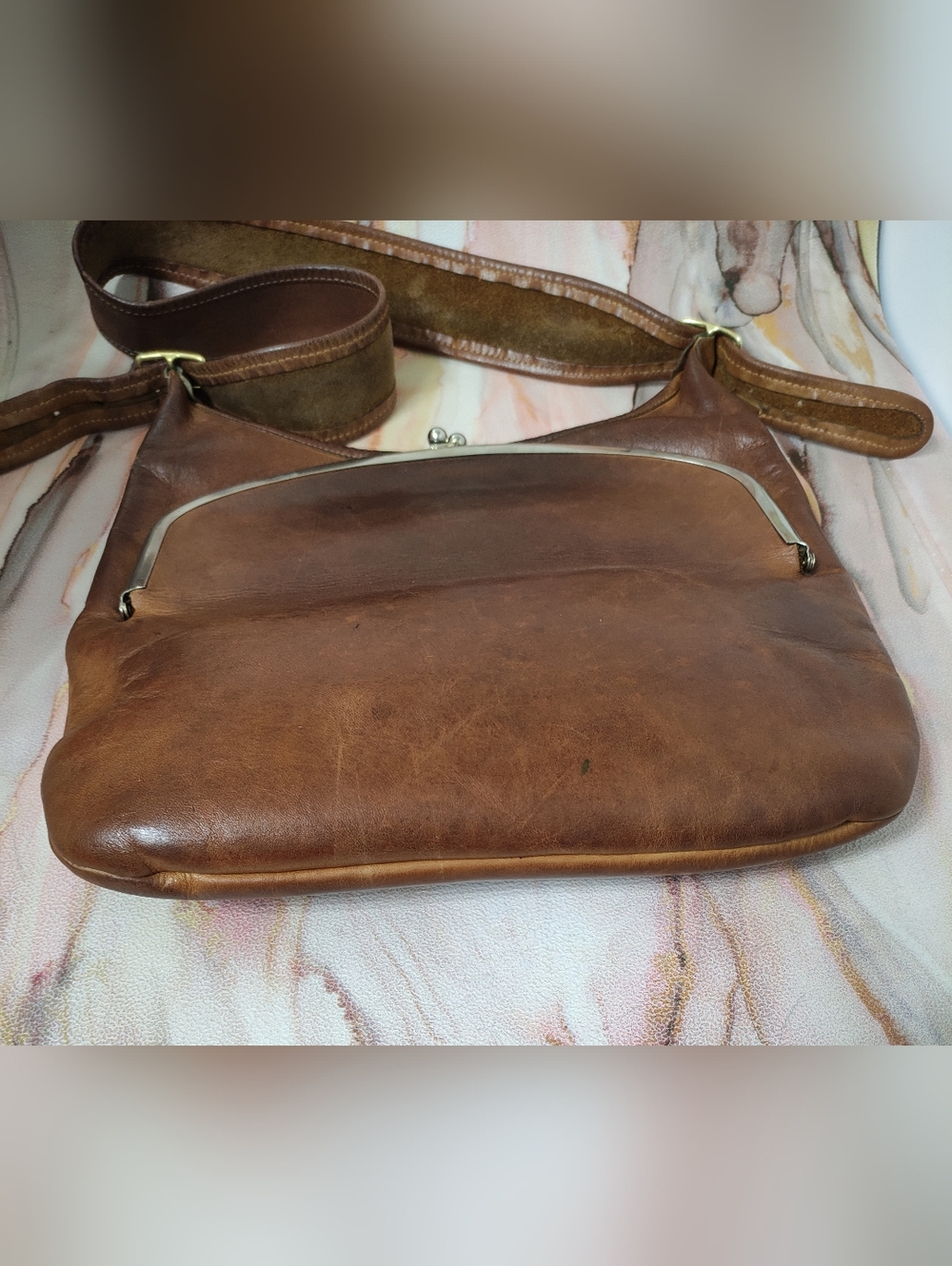 Vintage Coach 9475 Frame Big Mouth Kisslock Pouch Circa 1973 Cartouche - Picture 6 of 16